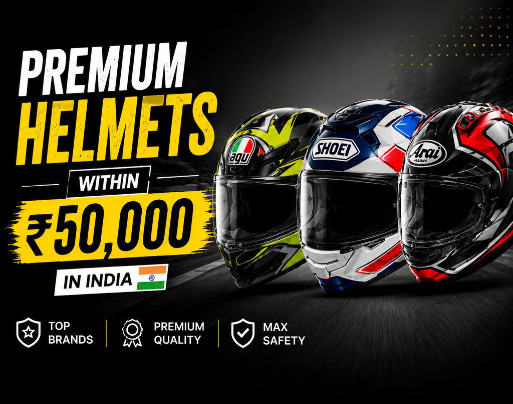 Premium Motorcycle Helmets Under ₹50000 in India
