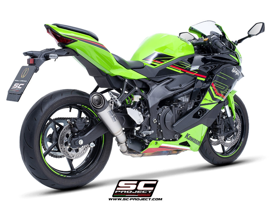 SC Project S1 Titanium Slip-On Exhaust for Kawasaki Ninja ZX-4R