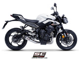 SC Project S1 3-1 Stainless Steel Full Exhaust System for Triumph Street Triple RS 2024-25