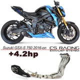CS Racing Full Exhaust System for Suzuki GSX-S750 2016-23