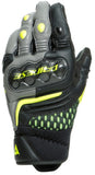 [SALE] Dainese Carbon 3 Short Gloves - Black/Charcoal Grey/Fluo Yellow
