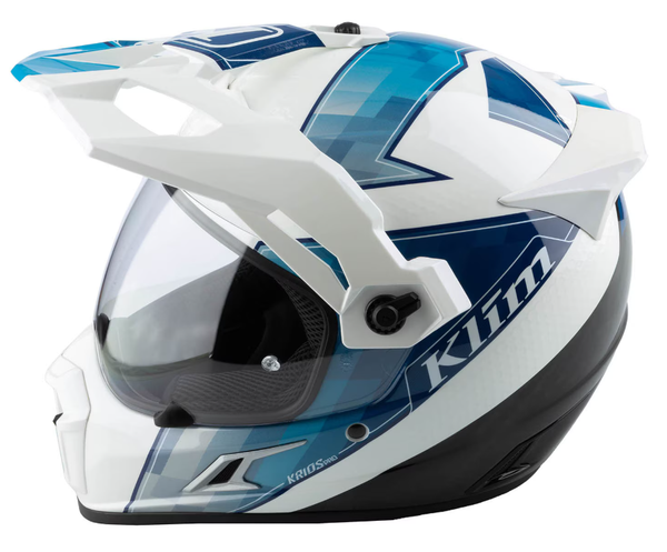 Buy Klim Krios Pro Helmet - Spectrum White - Blue Online in India