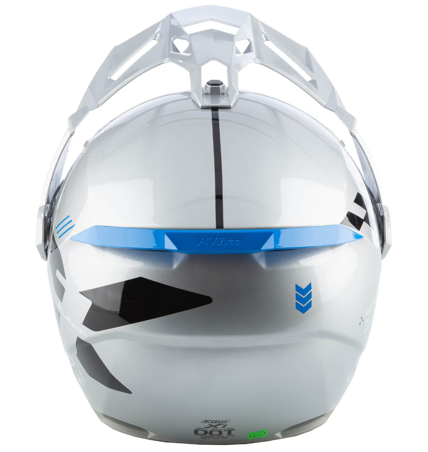 Klim X1 Alpha Helmet - Gloss Concept High-Rise - Electric Blue Lemonade