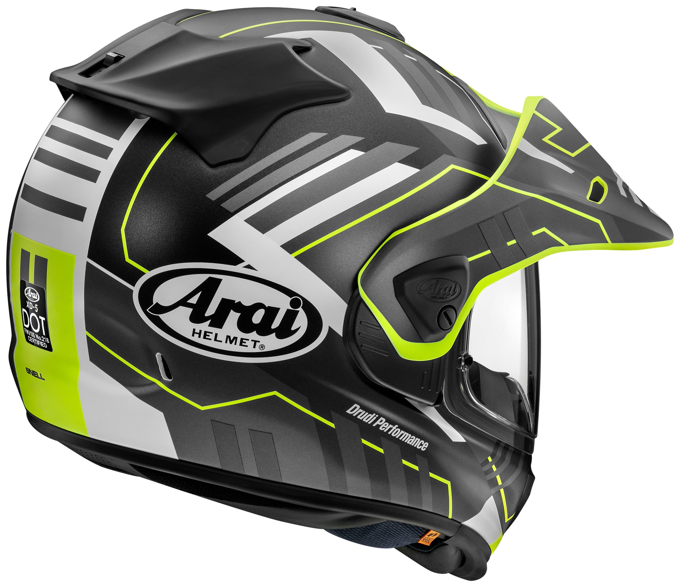 Arai XD-5 Trail Yellow Frost Helmet
