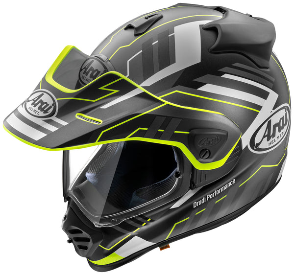 セキュリティ・セーフティ Arai XD Buy Arai XD-5 Trail Yellow Frost Helmet Online in India