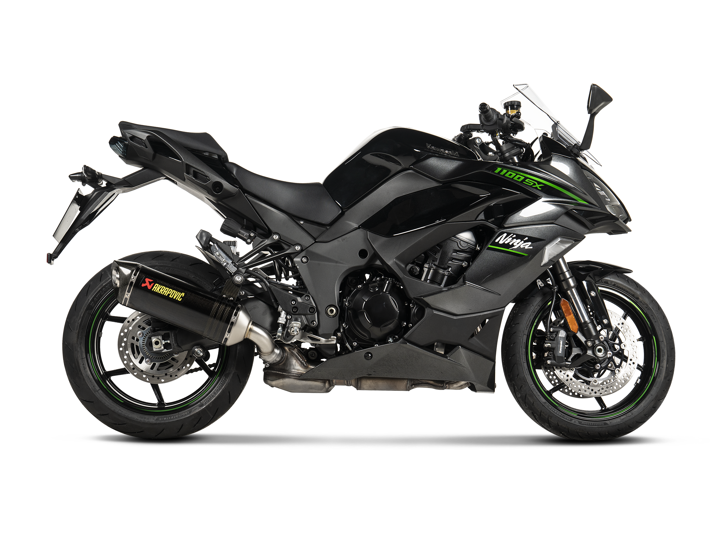 Akrapovic Carbon Slip-On Exhaust for Kawasaki Ninja 1100SX