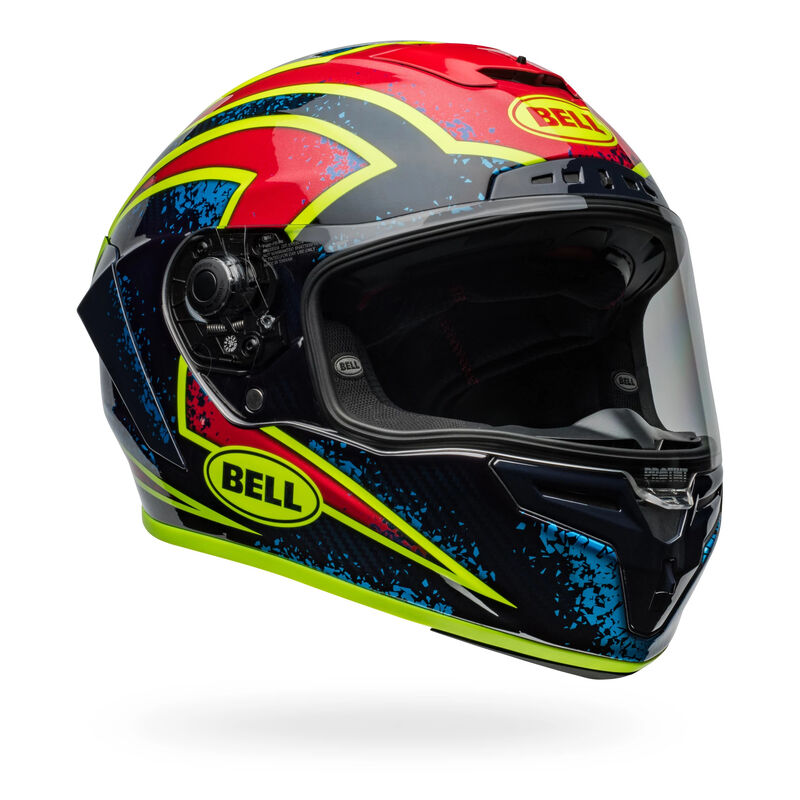Bell Race Star DLX Flex Helmet - Xenon Gloss Blue/Retina