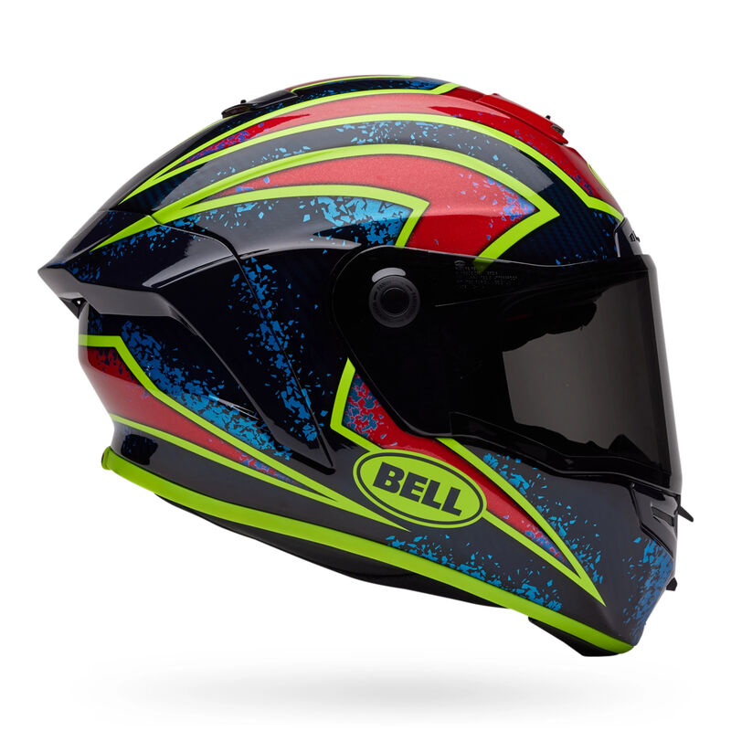 Bell Race Star DLX Flex Helmet - Xenon Gloss Blue/Retina