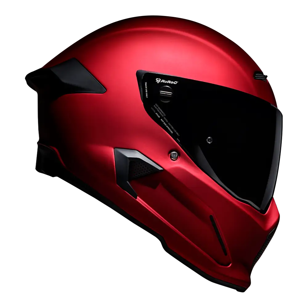 Ruroc Atlas 4.0 Carbon Helmet - Crimson