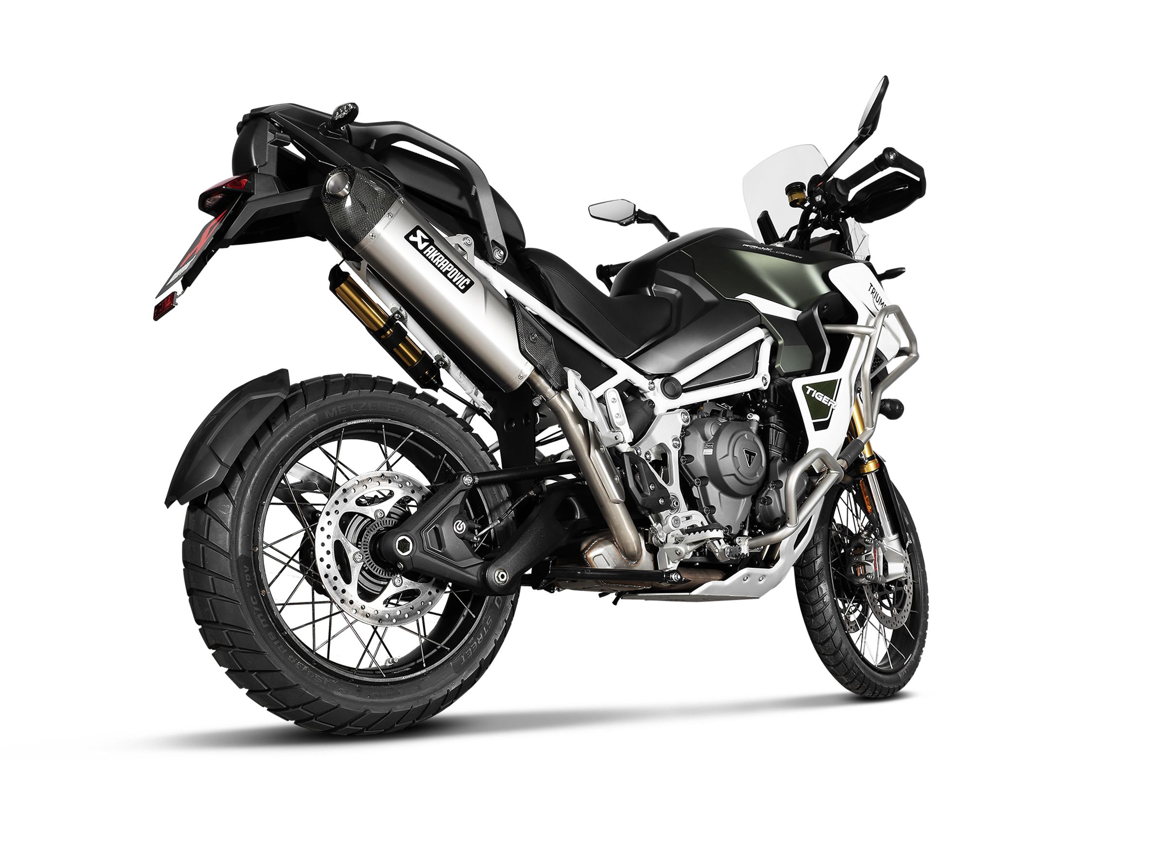 Akrapovic Titanium Slip-On Exhaust for Triumph Tiger 1200 GT/RALLY 2022-24