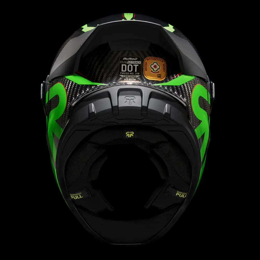 Ruroc Atlas 4.0 Track Helmet - Viper Green