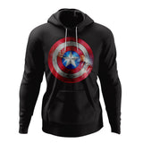 Captain America Shield Hoodie  - Style 1 - Custom Made
