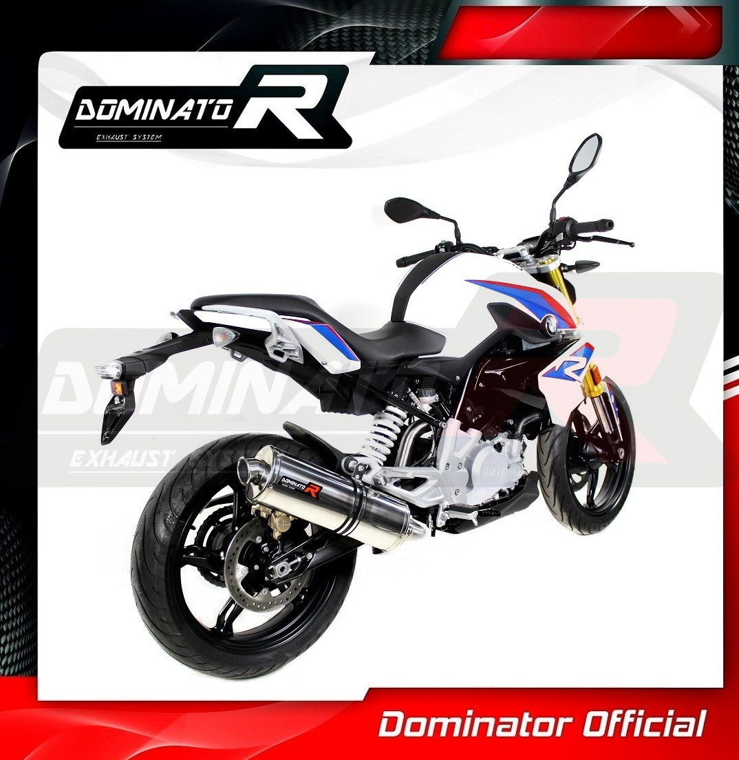 Dominator Oval Slip-On Exhaust for BMW G 310 R 2016-22