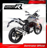 Dominator Round Slip-On Exhaust for BMW G 310 GS 2016-22