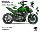 Spinning Stickers Hexagon Graphics Kit For Kawasaki Z1000 2014-20