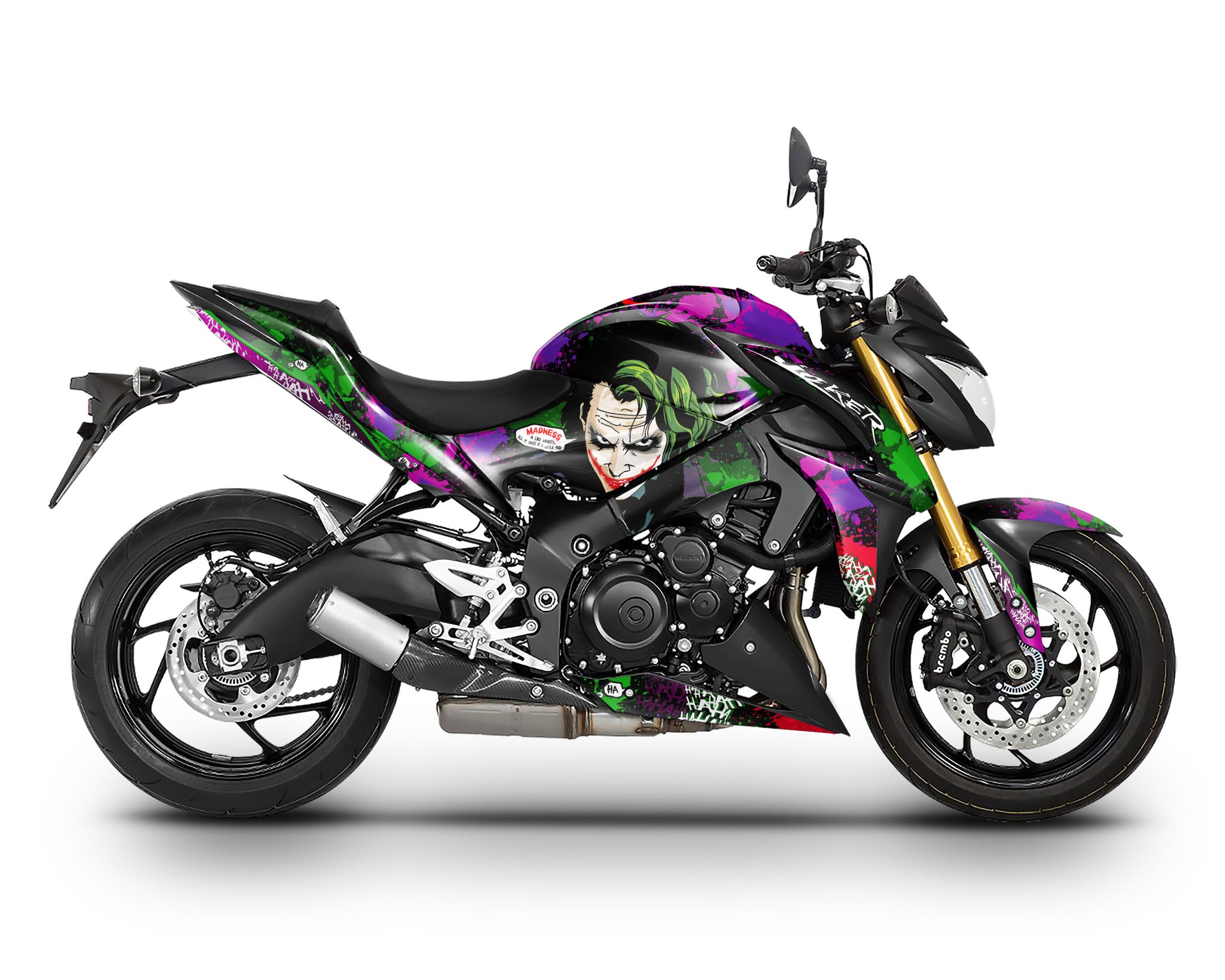 Spinning Stickers Joker Graphics Kit For Suzuki GSXS 1000 2015-20