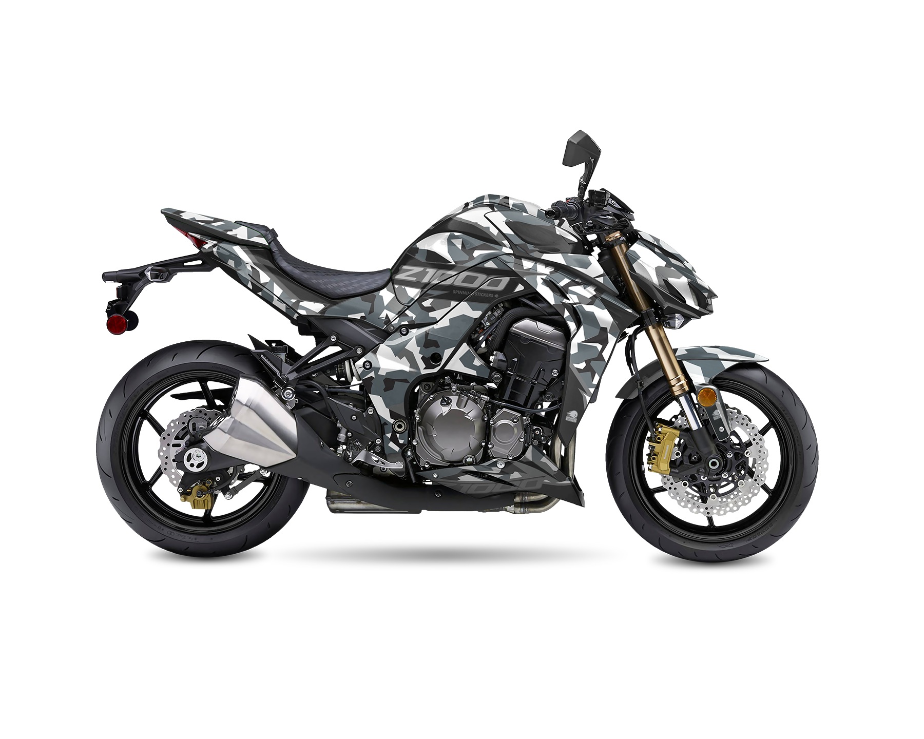 Spinning Stickers Camo Graphics Kit For Kawasaki Z1000 2014-20