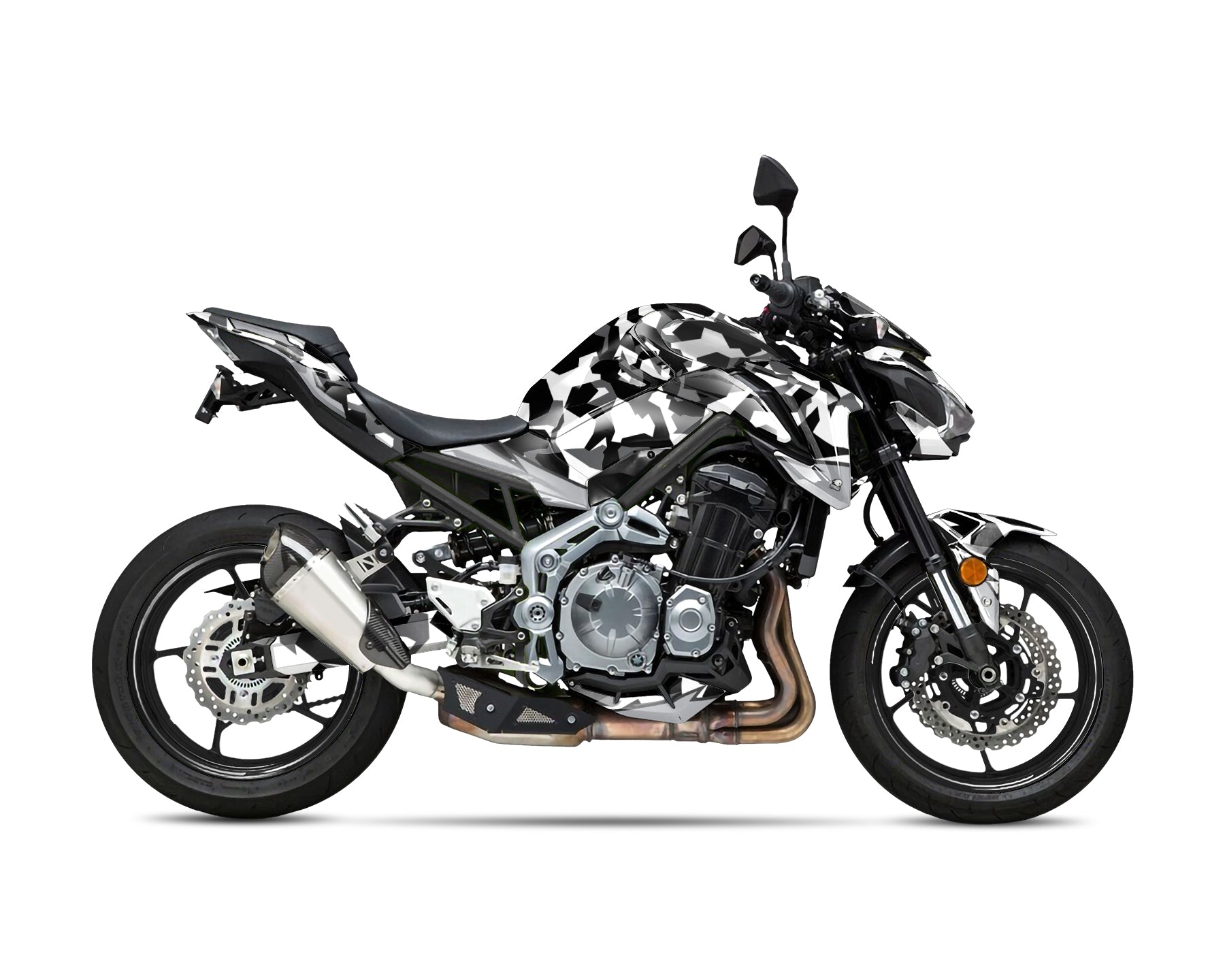 Spinning Stickers Camo Graphics Kit For Kawasaki Z900 2020-22