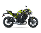 Spinning Stickers Hexagon Graphics Kit For Kawasaki Z650 2017-22