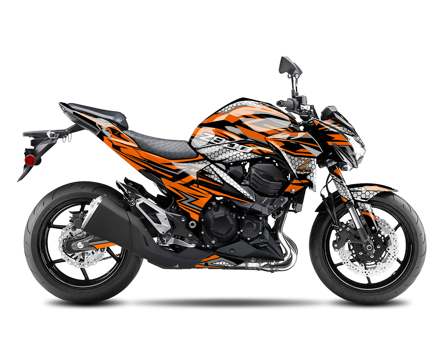 Spinning Stickers Hexagon Graphics Kit For Kawasaki Z800 2013-16