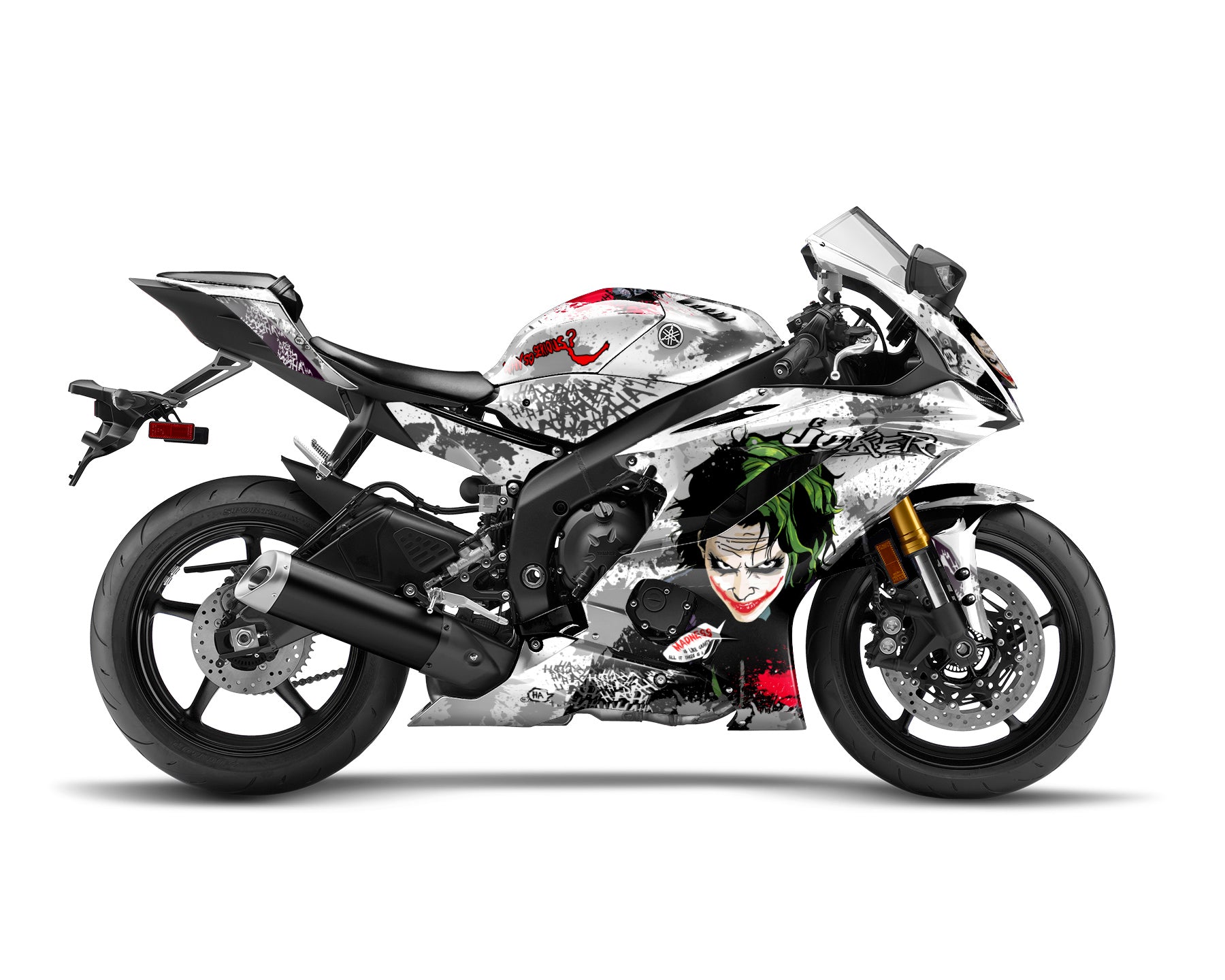 Spinning Stickers Joker Graphics Kit For Yamaha YZF-R6 2017-21