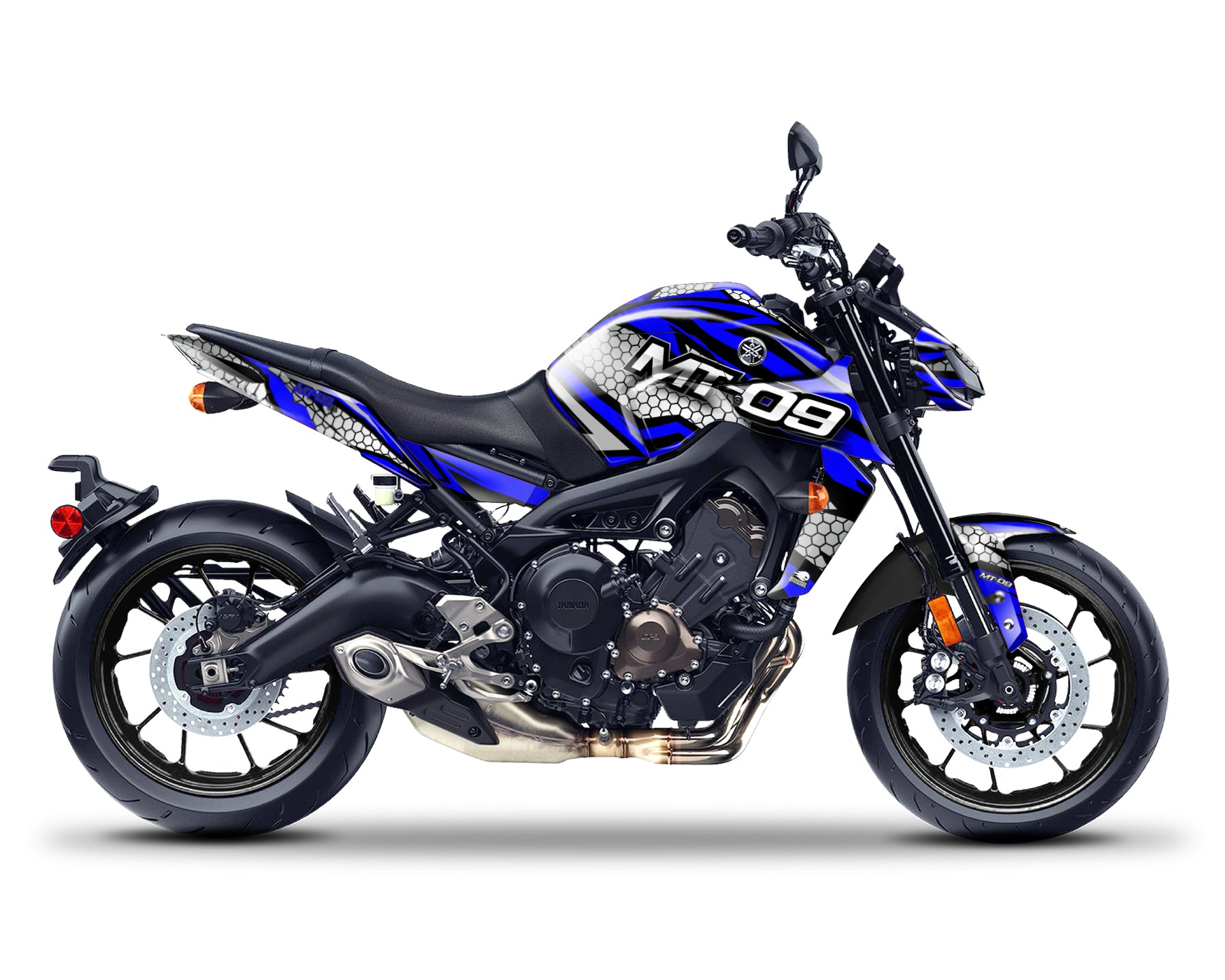 Spinning Stickers Hexagon Graphics Kit For Yamaha MT 09 2017-20