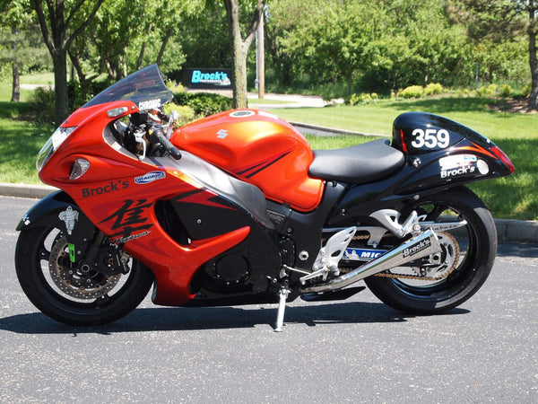 Buy Brocks Dual Alien Head Slip-On Exhaust for Suzuki Hayabusa