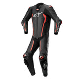 Alpinestars Missile V2 One Piece Leather Suit - Black/Red Fluo