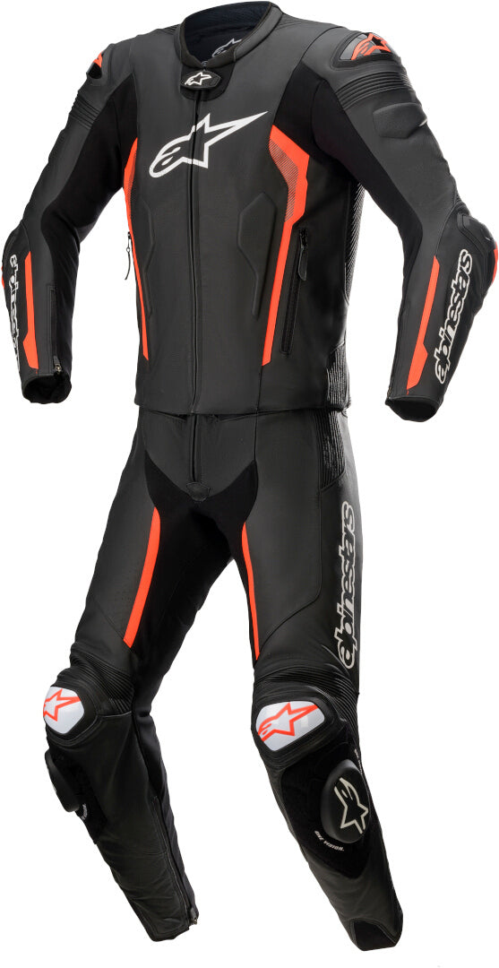 Alpinestars Missile V2 Two Piece Leather Suit - Black/Red