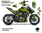 Spinning Stickers Hexagon Graphics Kit For Kawasaki Z1000 2014-20