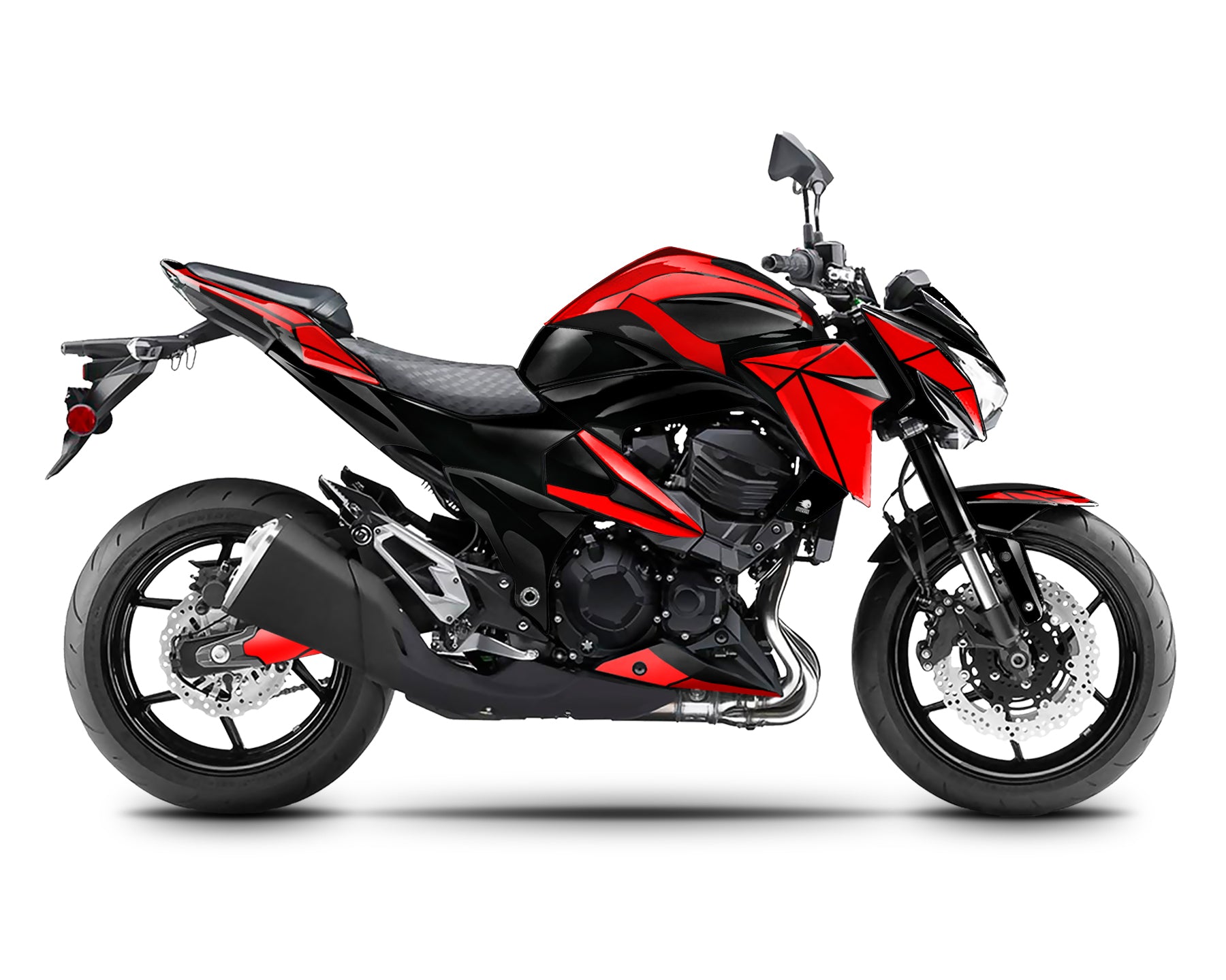 Spinning Stickers Shatter Graphics Kit For Kawasaki Z800 2013-16