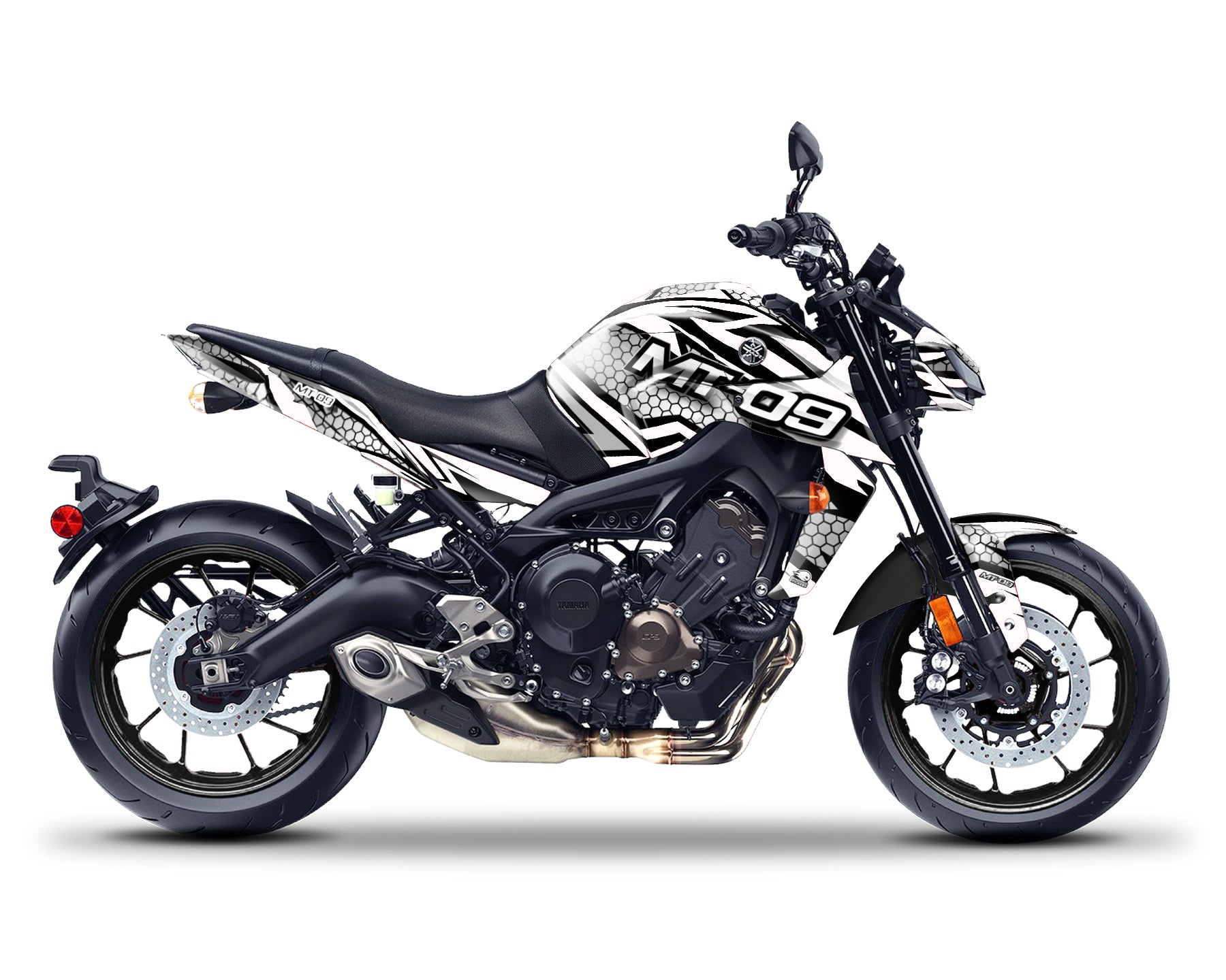 Spinning Stickers Hexagon Graphics Kit For Yamaha MT 09 2017-20