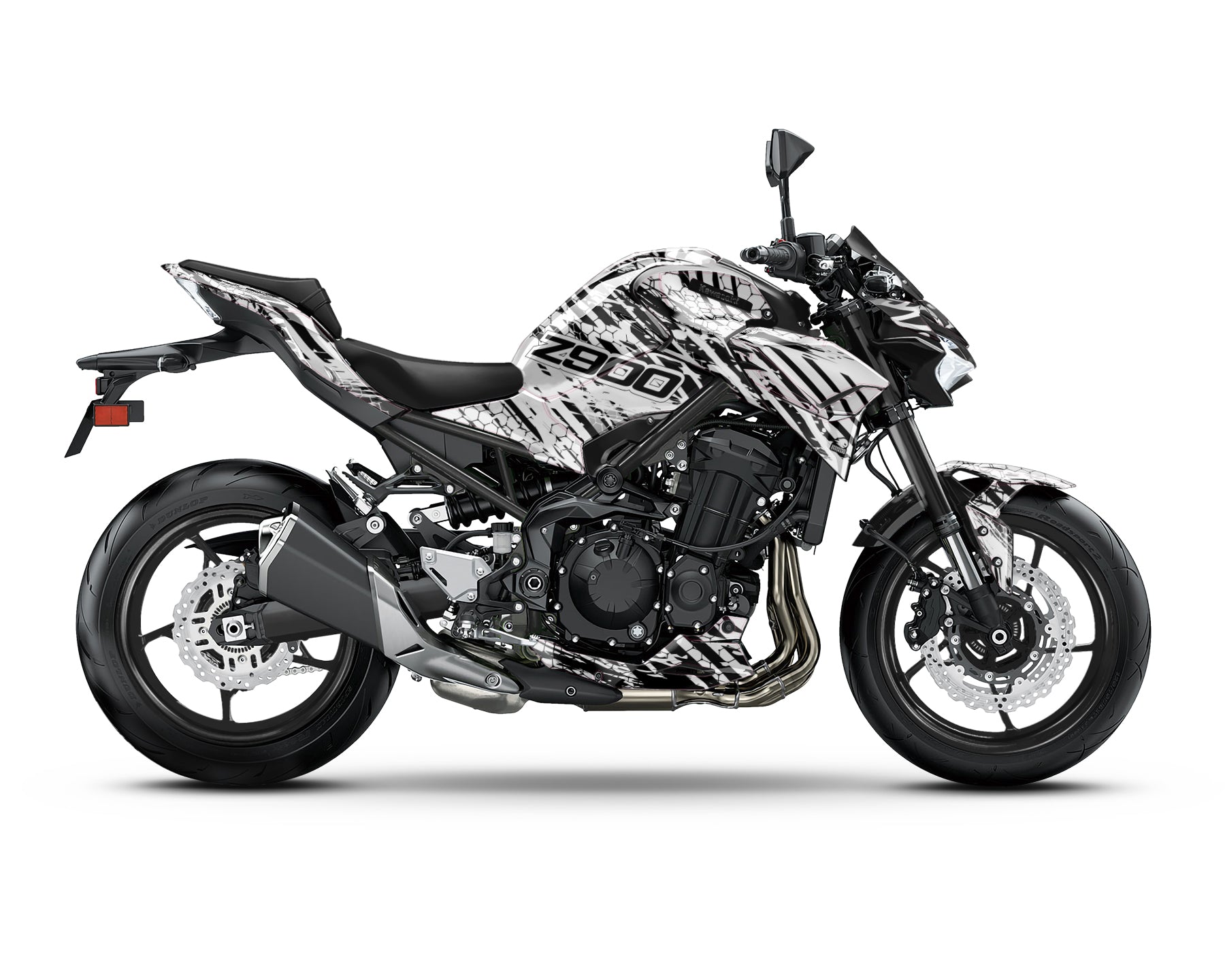 Spinning Stickers Riot Graphics Kit For Kawasaki Z900 2020-22