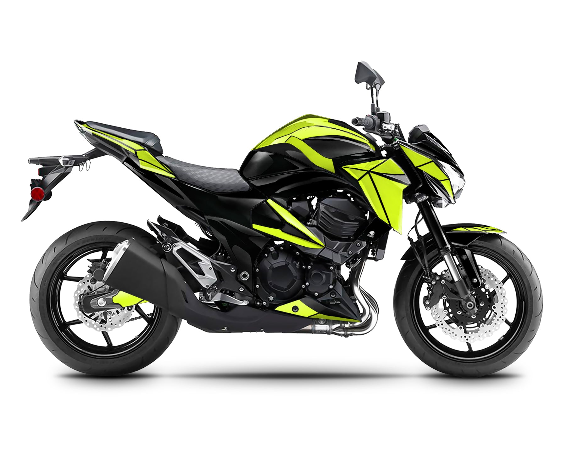 Spinning Stickers Shatter Graphics Kit For Kawasaki Z800 2013-16