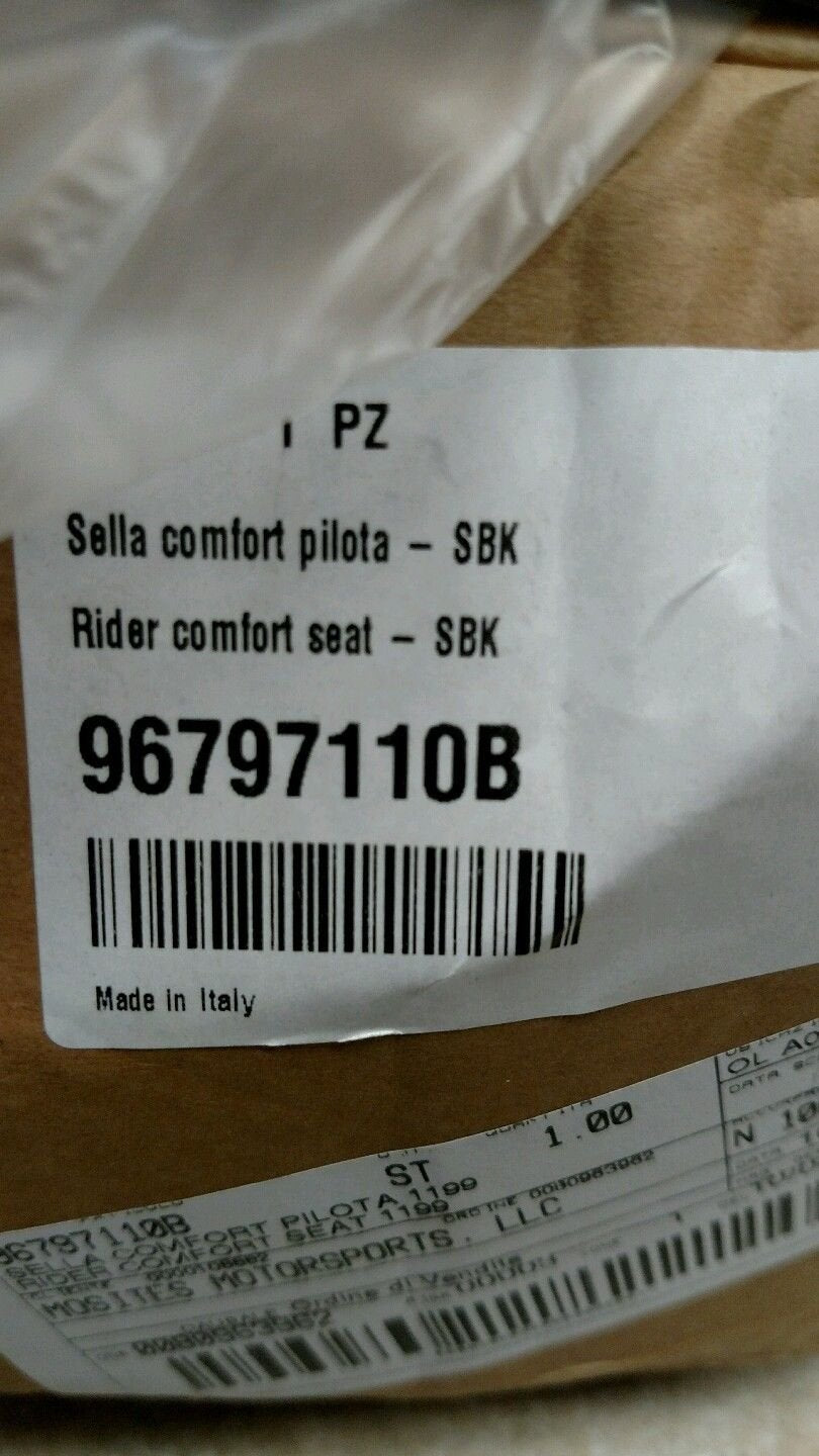 Ducati Panigale Comfort Seat