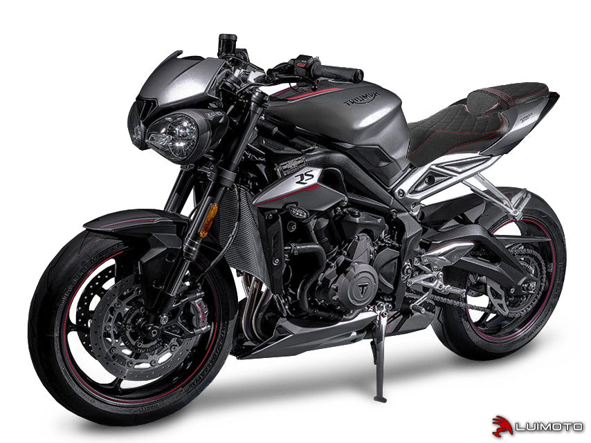 Luimoto Diamond Edition Passenger Seat Cover for Triumph Street Triple RS