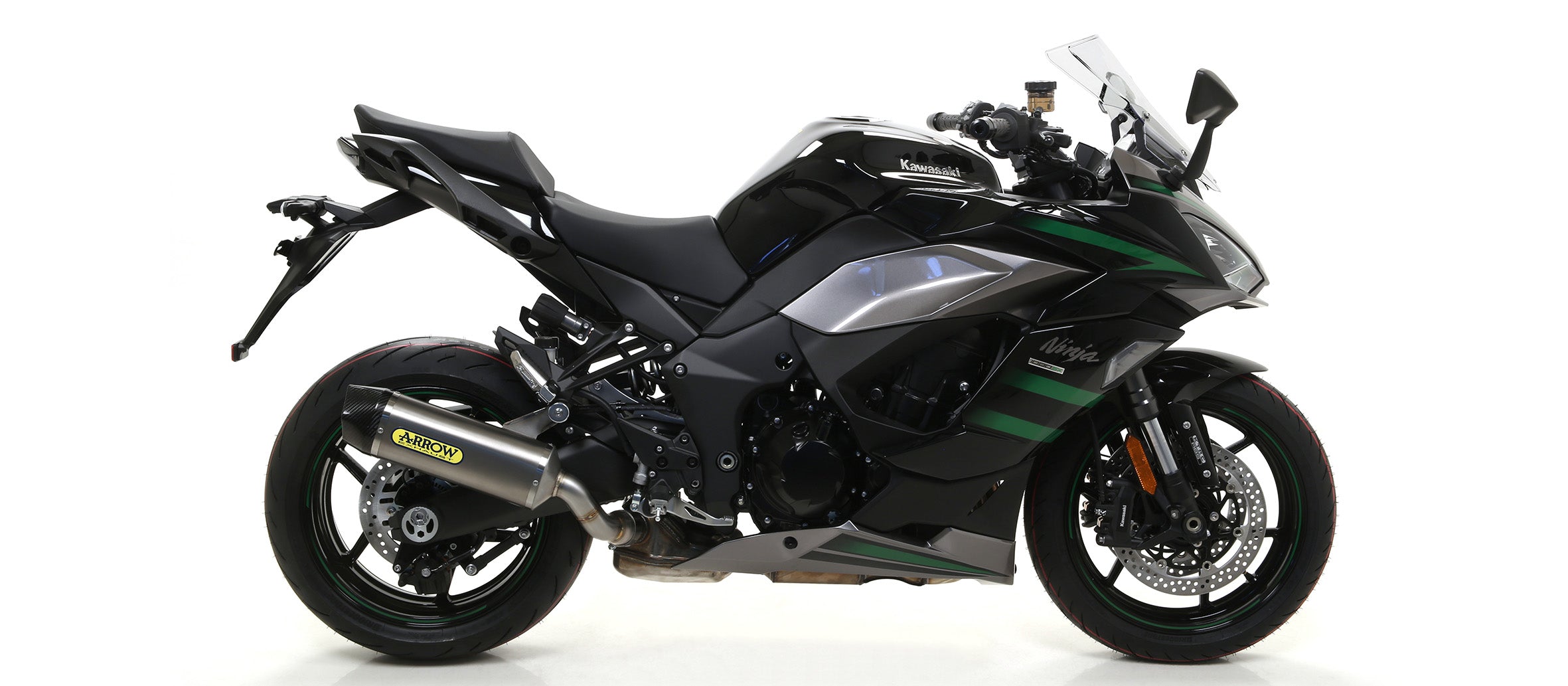 Arrow Indy-Race Aluminium Slip-On Exhaust for Kawasaki Ninja 1000 2020