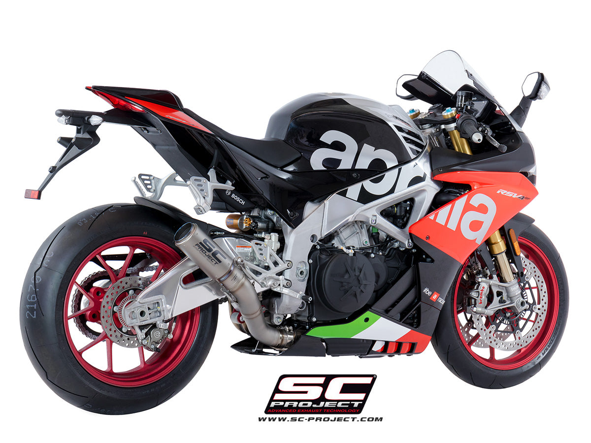 SC Project CR-T Slip-On Exhaust for Aprilia RSV4 RF