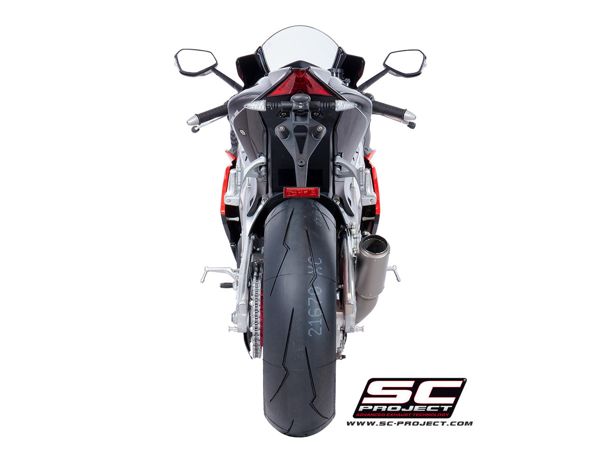 SC Project CR-T Low Position Slip-On Exhaust for Aprilia RSV4 RR