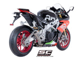 SC Project CR-T Low Position Slip-On Exhaust for Aprilia RSV4 RR
