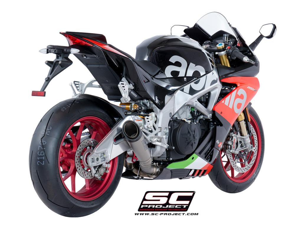 SC Project S1 Low Position Slip-On Exhaust for Aprilia RSV4 RR
