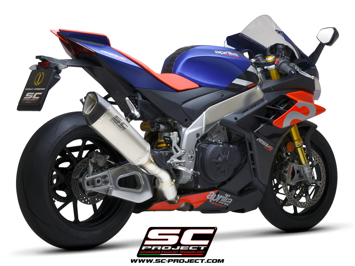SC Project SC1-R Slip-On Exhaust for Aprilia RSV4 - Euro 5 - 2021-23