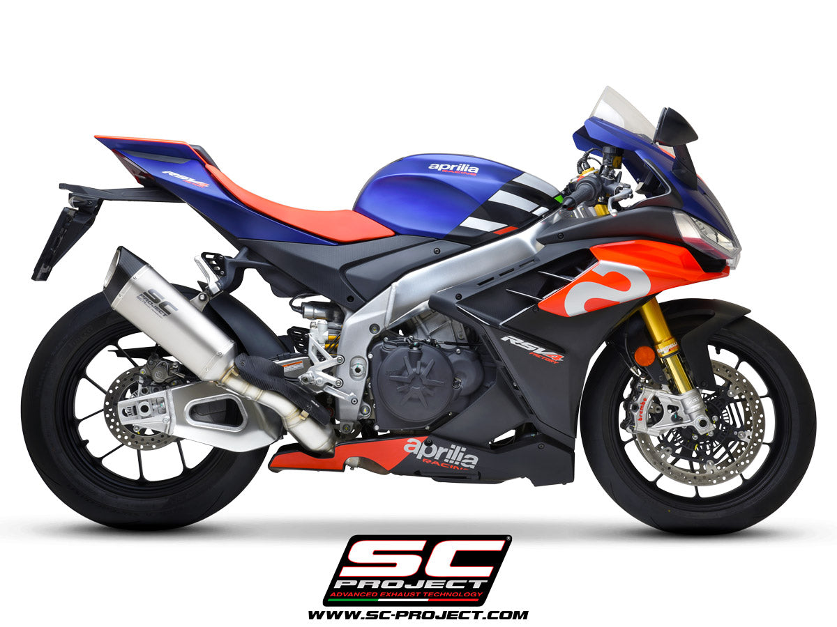 SC Project SC1-R Slip-On Exhaust for Aprilia RSV4 - Euro 5 - 2021-23
