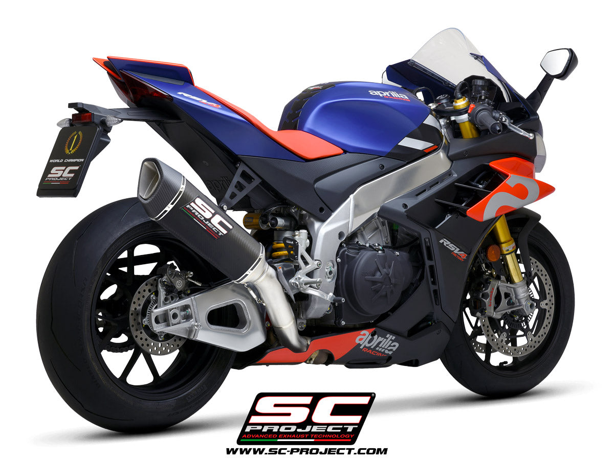 SC Project SC1-R Slip-On Exhaust For Aprilia RSV4 350mm - 2021-23