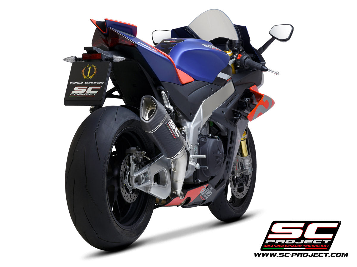 SC Project SC1-R Slip-On Exhaust For Aprilia RSV4 250mm - 2021-23