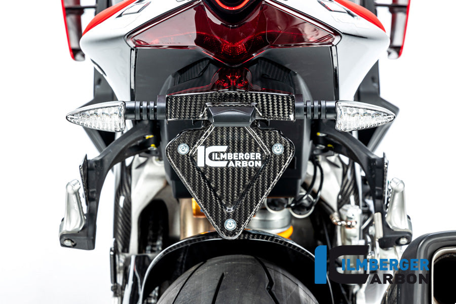 Ilmberger Carbon Fibre Numberplate Holder for Aprilia Tuono V4 1100 RR 2021-22