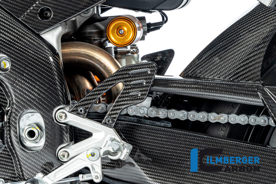Ilmberger Carbon Fibre Left Heel Guard for Aprilia Tuono V4 1100 RR 2021-22