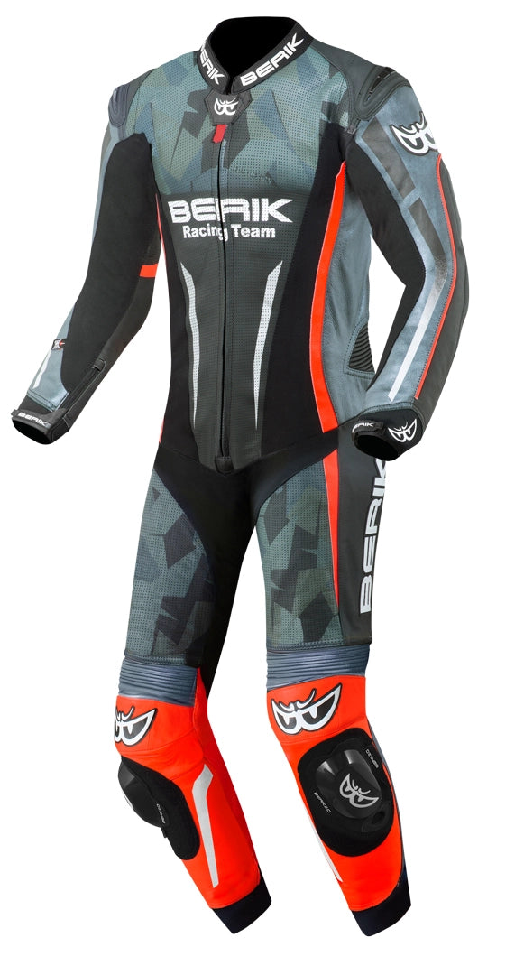 Berik Camo Track Perforated One Piece Leather Suit