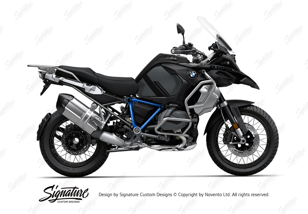 SCD BMW R1250GS Adventure Triple Black Pyramid Frame Stickers