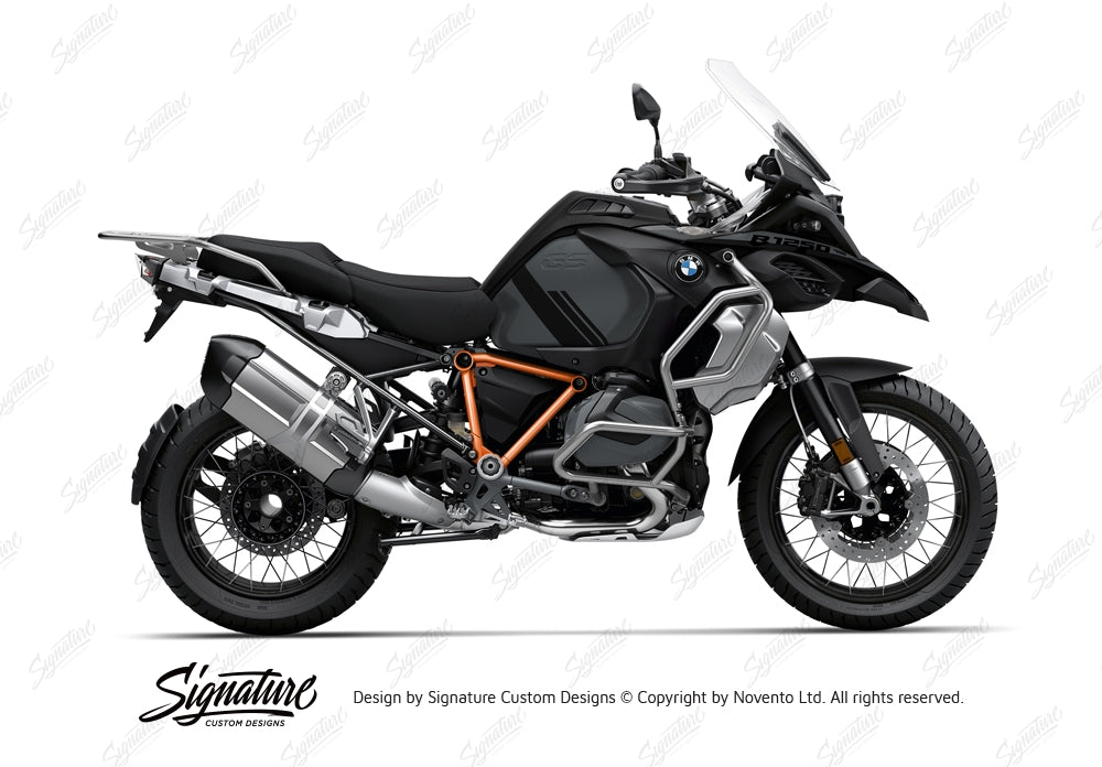 SCD BMW R1250GS Adventure Triple Black Pyramid Frame Stickers